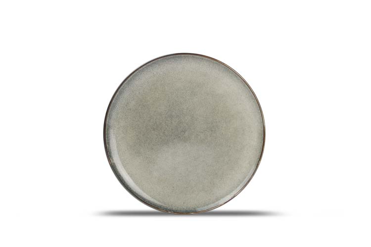Assiette plate 20 cm verte bleue Meridian
