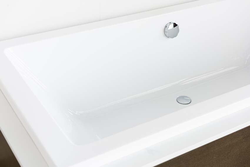 Inbouwbad Colin glanzend wit 180x80cm + regelbare potenset