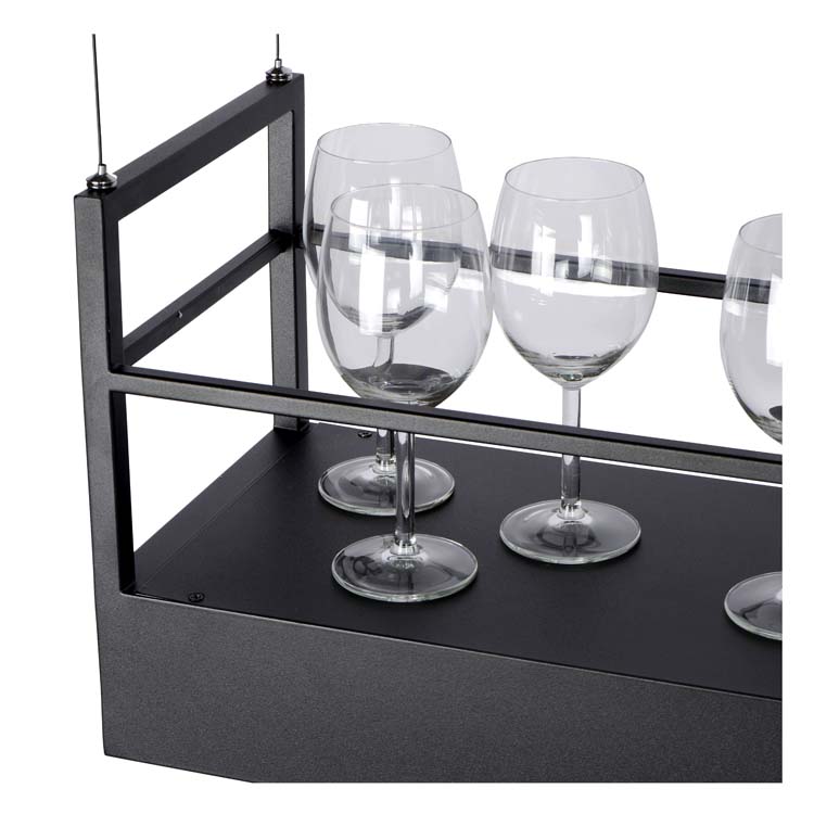 Hanglamp - 6xGU10 - Zwart