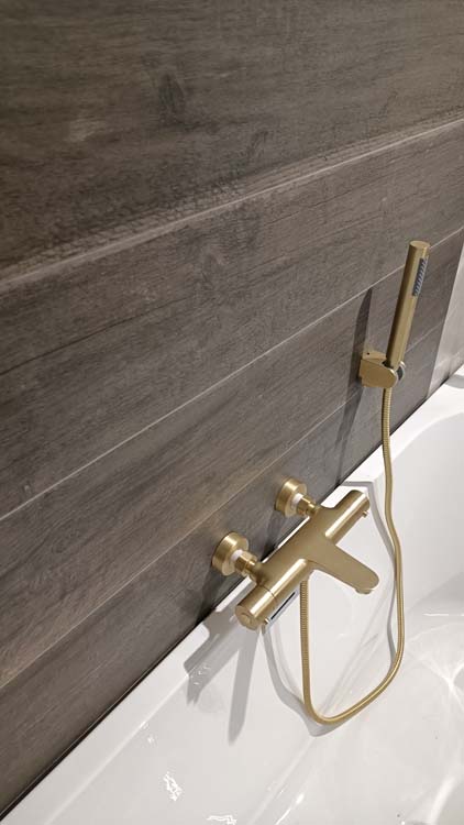 Keramisch parket Barista donkerbruin 20x120cm