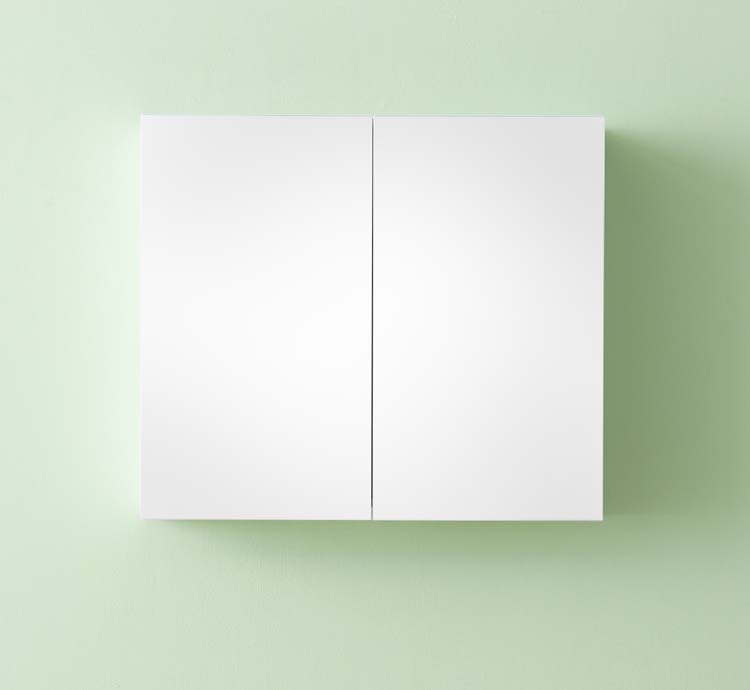 Armoire de toilette Brava blanc mat 80x70cm
