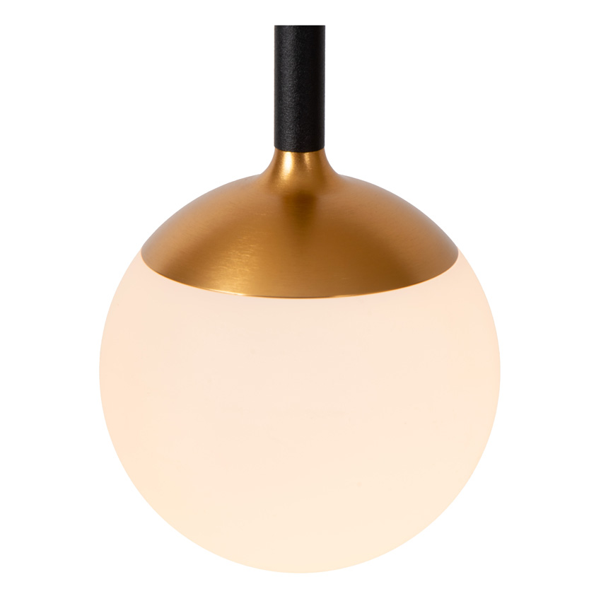 Lucide Premium Calina - Hanglamp - Ø9,9cm - LED dimbaar - CCT - 1x7W - 2200K/3300K - Met vervangbare LED-module - Zwart