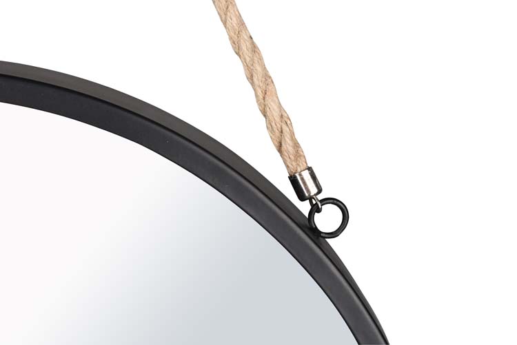 Spiegel rond zwart ?40cm