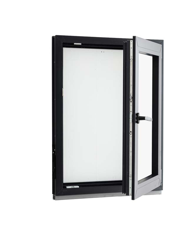 1-VAN Châssis oscillo-battant pvc Elegant noir/noir B750xH1000 mm D 1-VAN Châssis oscillo-battant pvc Elegant noir/noir B750xH1000 mm D