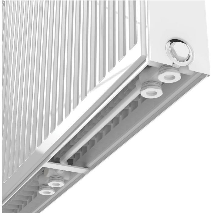 Radiator type 22 90x80cm 8-aansluiting wit 1916 watt