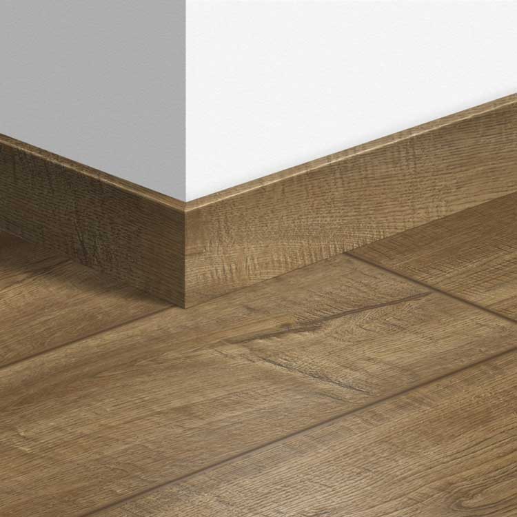 Plinthe parquet Quick-Step 14x77x2400mm Chêne aspect vieilli gris brun