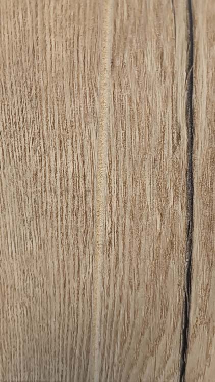 Porte coulissante simple complète Realwoord Oak 93x211,5cm + rail noir