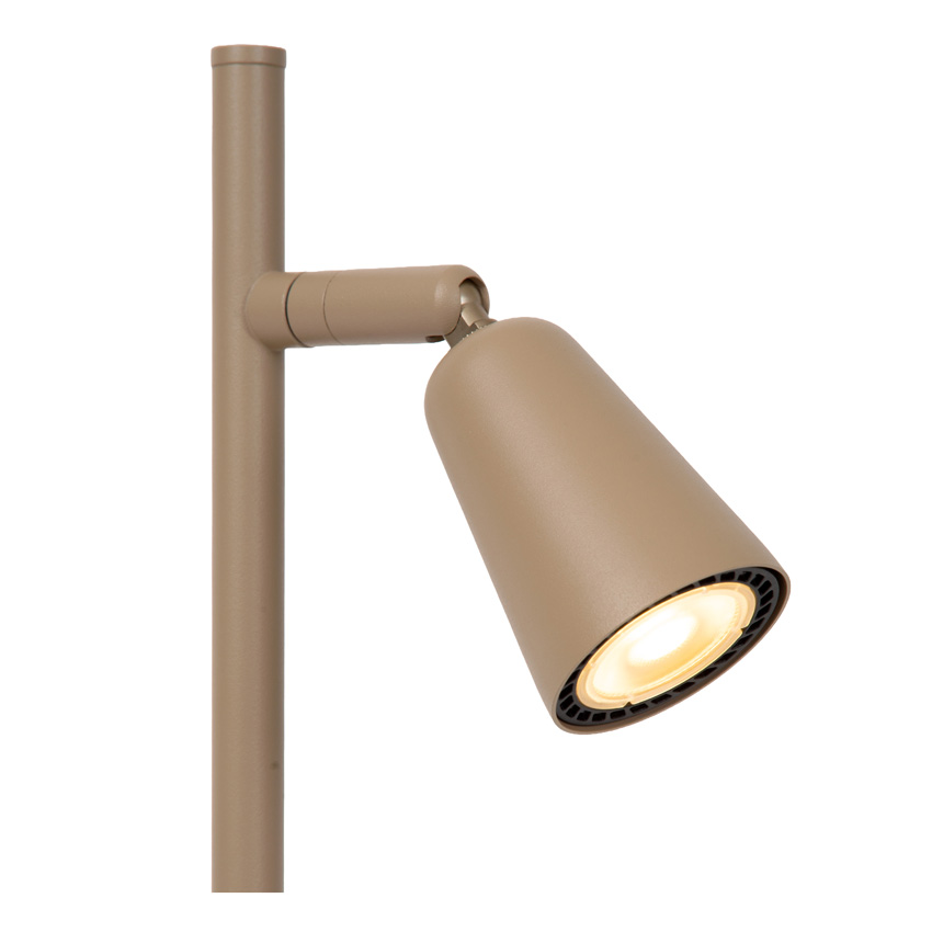 Lucide Essential Tiana - Tafellamp - 1xGU10 (MR16) - Taupe