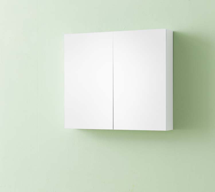 Spiegelkast Brava mat wit 80x70cm