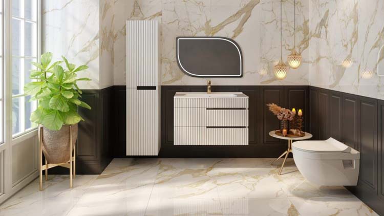 Vloer Marmi calacatta oro glossy rt 60 x 120 cm