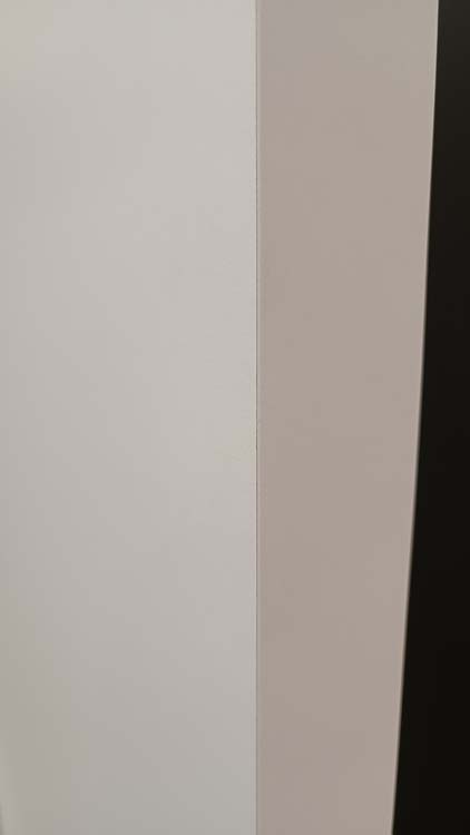 Complete binnendeur Palladium mat wit 201,5x63cm honingraat omkeerbaar + deurkast 16,5cm