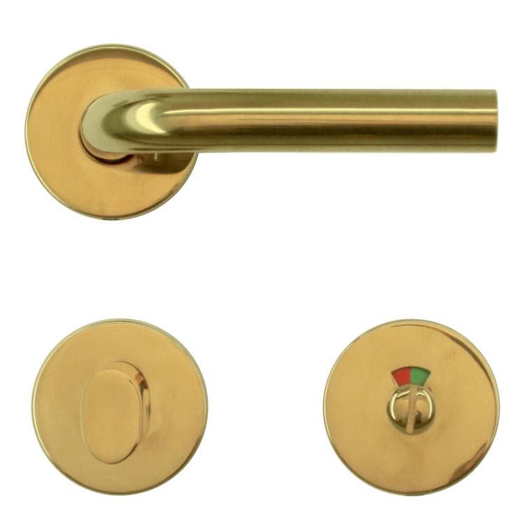 Deurkruk lucera 19mm titanium met WC-slot