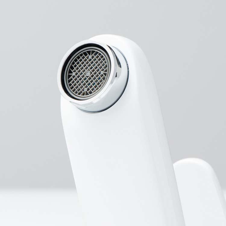 Robinet de lavabo Flora blanc/chrome