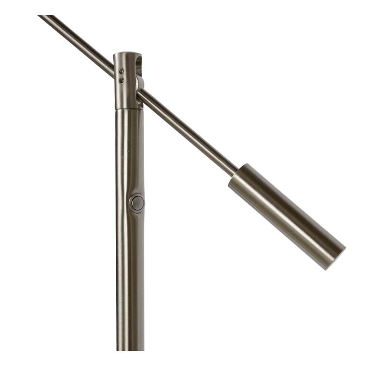 Lucide ANSELMO - Lampadaire - Ø 25 cm - 9W 3000K - Chrome Dépoli