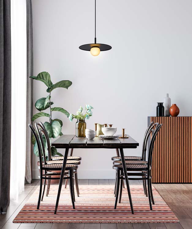 Hanglamp - zwart - Ø30cm - G9 - 35W