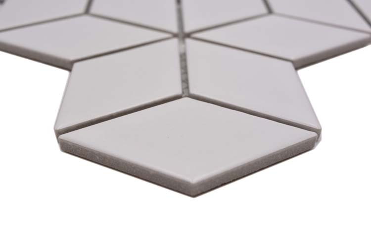 Mosaïque Kubus blanc mat 26,6x30,5cm