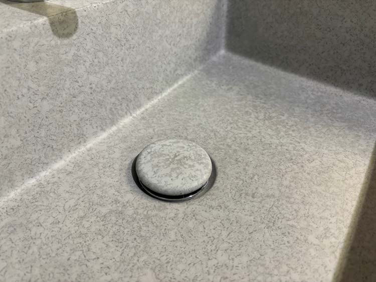 Wastafel Clea mineraal marmer 120x47x12cm