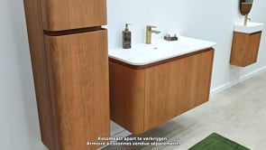 Kolomkast Floris eik hangend 170x40x35cm Kolomkast Floris eik hangend 170x40x35cm