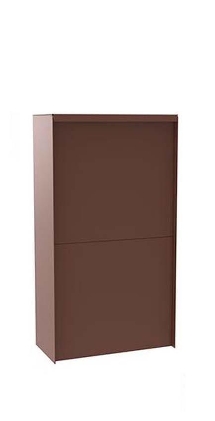 Boîte à colis ONZO (eSafe) Dropbox aspect acier corten medium front