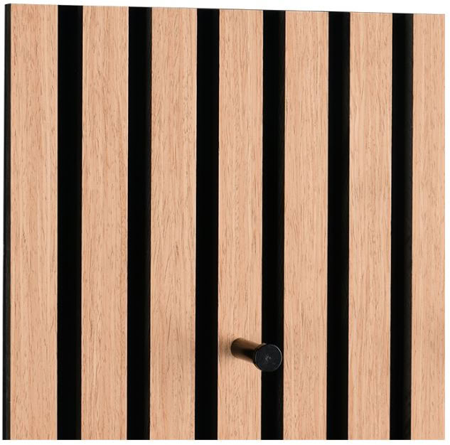 Kapstok eik naturel 60x30x7cm 3 haken