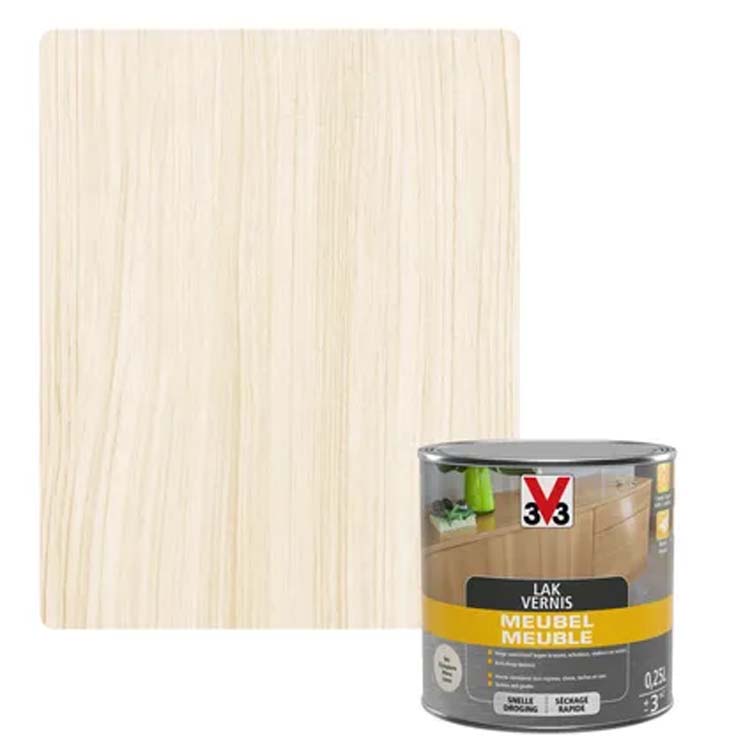V33 meubellak Deco wit satijn 0,25L