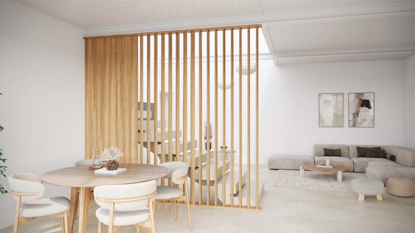 Roomdivider Line up Separo Maestro brun clair 12x277x3,6cm