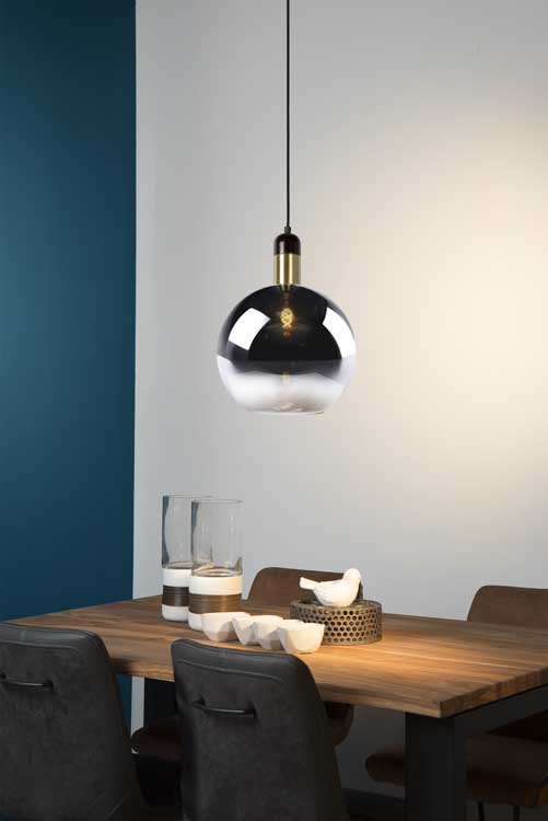 Lucide JULIUS - Hanglamp - Ø 28 cm - E27 - Fumé