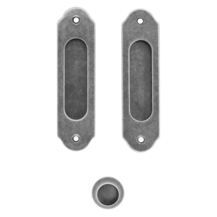Coquille de porte pro altamura classic ovale vieil argent par set
