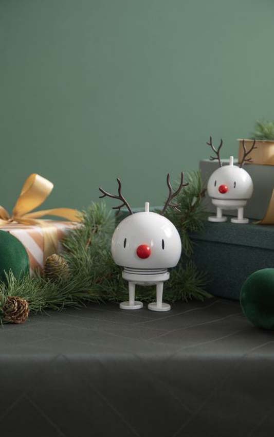Hoptimist bumble x-mas rendier wit S