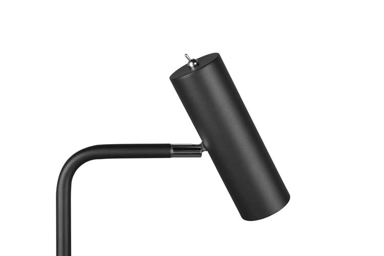 Lampadaire noir mate excl lampe LED possible h150cm