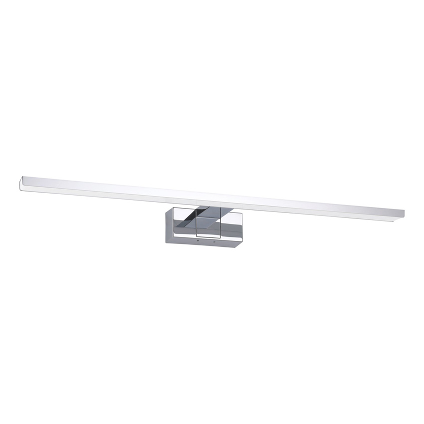 Lampe de miroir LED - chrome - 60x5x13cm - 1x10W - 3000/4000/6500K - IP44