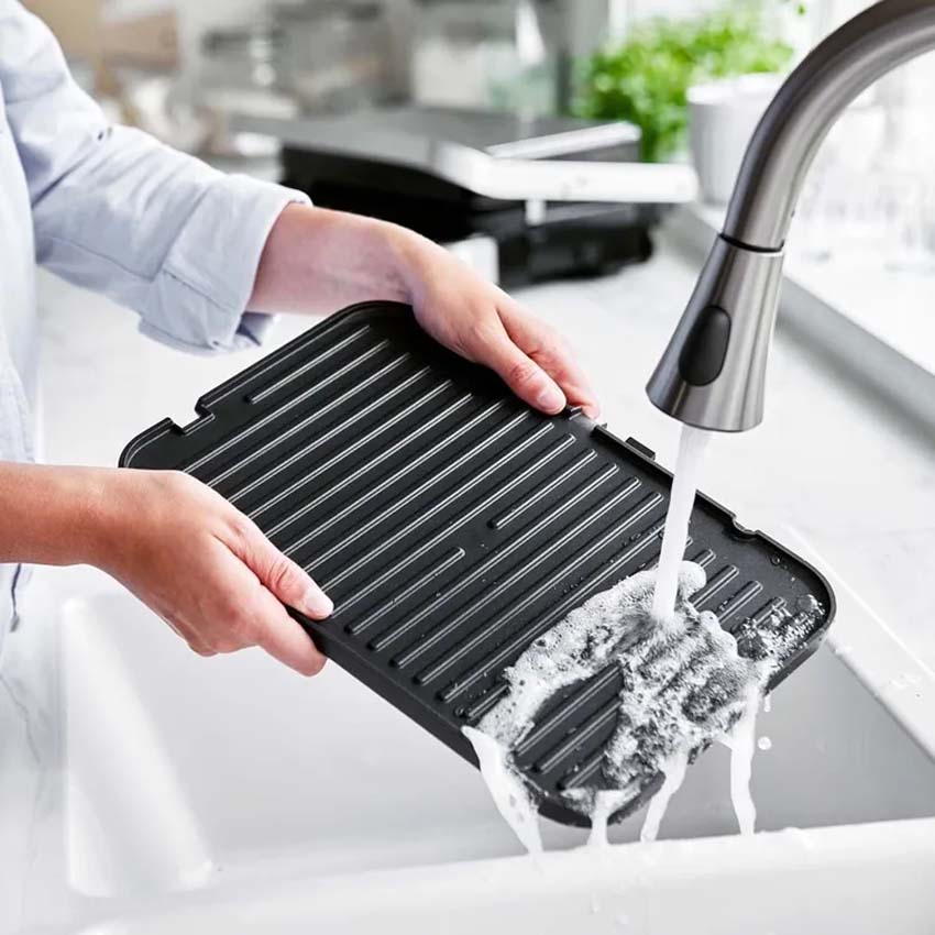 Grill de contact Dagelijkse Kost Greenpan sans PFAS noir 42,6x24,7x16,7cm