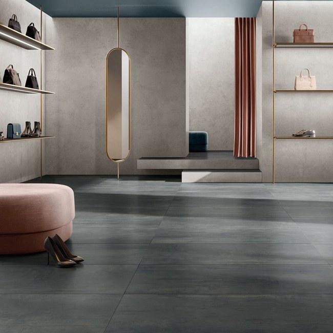 Carrelage de sol et mural Rebel gris foncé 60x120cm