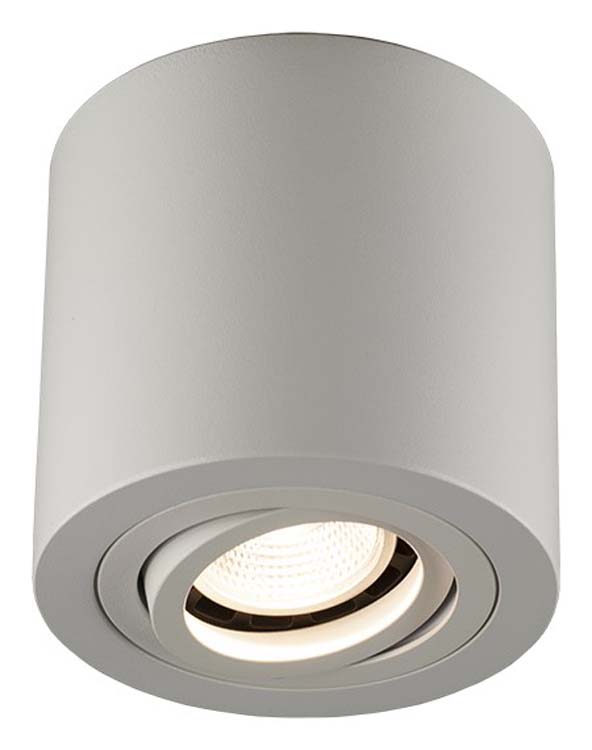 Spot de plafond rond blanc GU10 max 50W