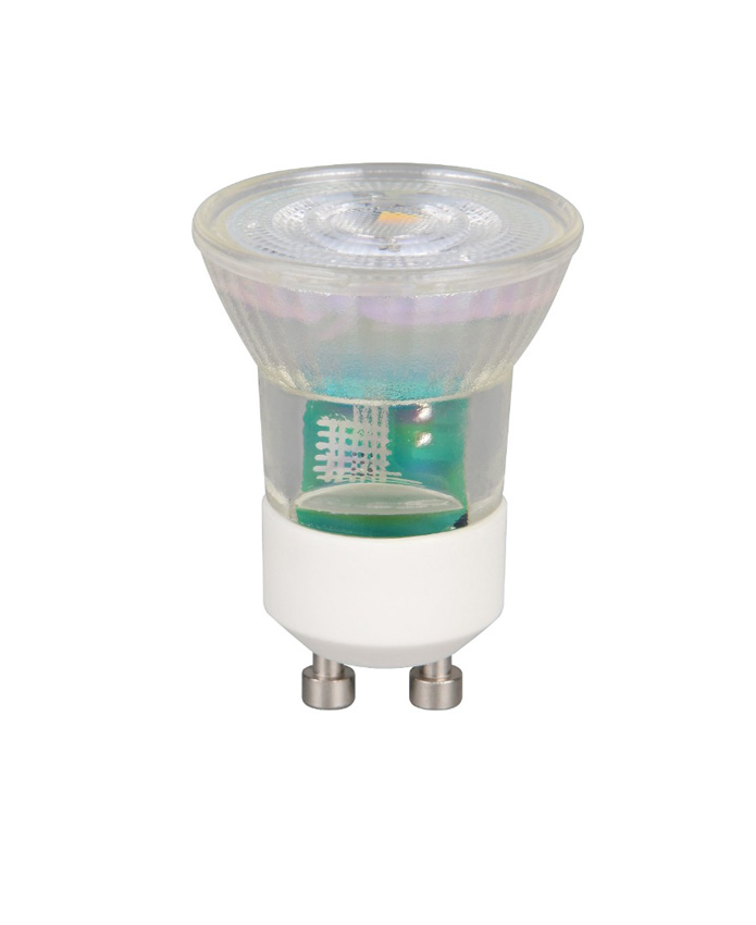 Led lamp - GU10 - transparant - H4,6/Ø3,5cm - dimbaar - 4W - 450lm - 4000K - 1 stuk