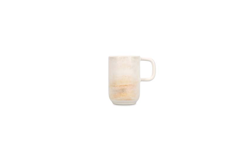 Mug Sunrise Aquarel en faïence beige 30cl