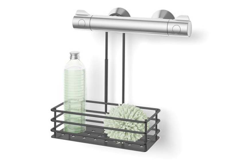 Panier de douche Zack Iparo noir 31,8x25,5cm