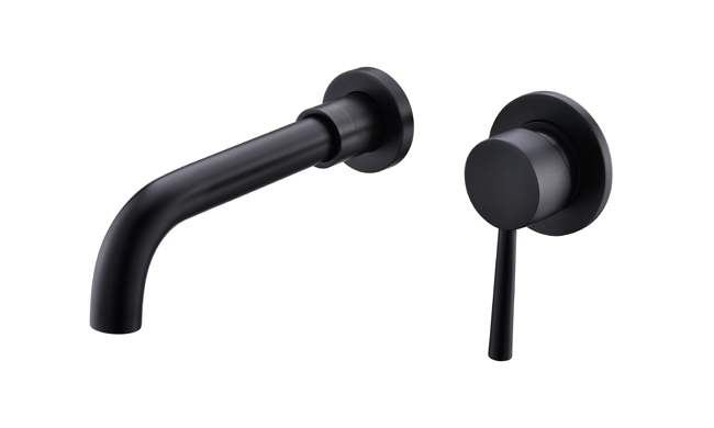 Robinet de lavabo Heaven encastré noir mat