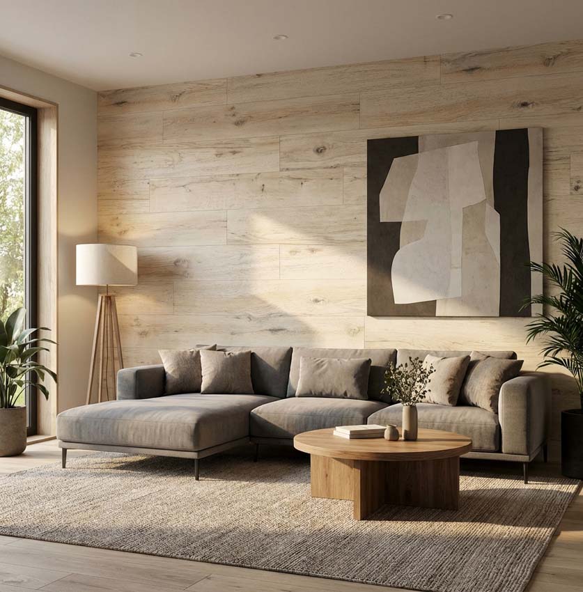 Vloer- en wandtegel Rustico beige 15x60cm