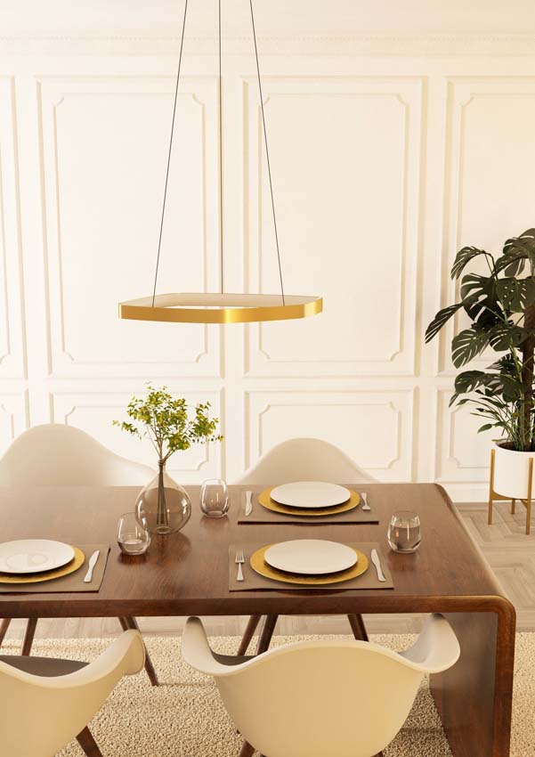 Suspension - Or - Ø40cm - Dimmable - LED - 1x25W - 3000K
