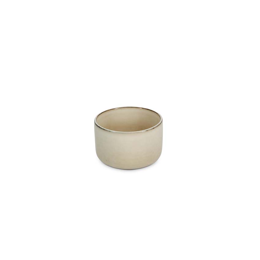 Kom Salt & Pepper Meridian aardewerk beige Ø12x8cm
