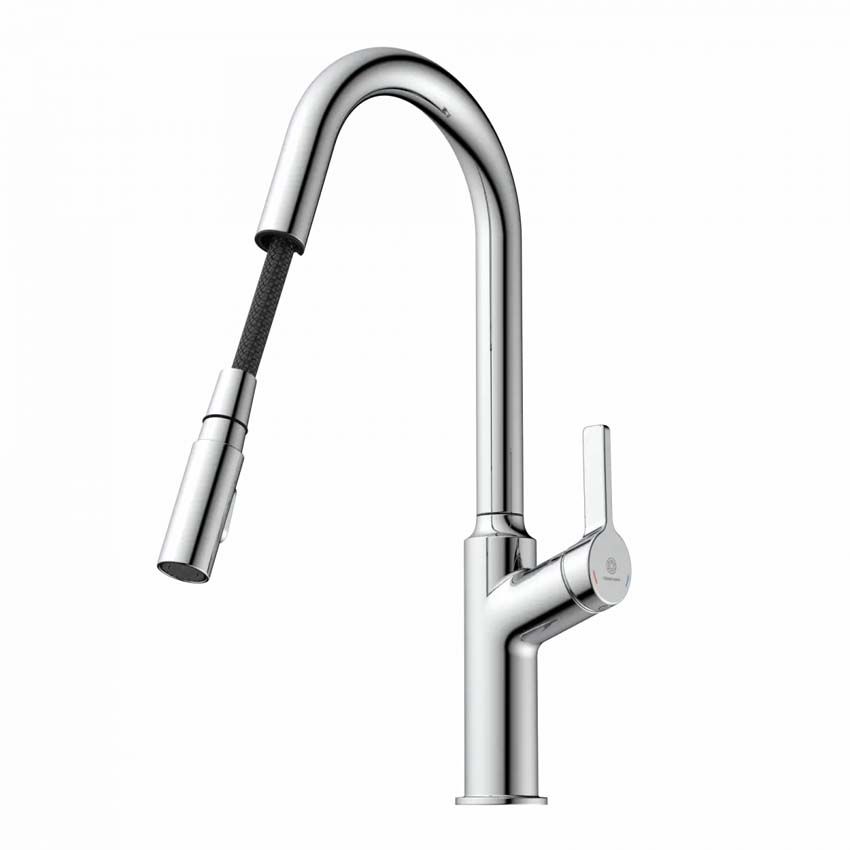 Robinet de cuisine Wasserwerk WK 12 chrome avec bec extractible