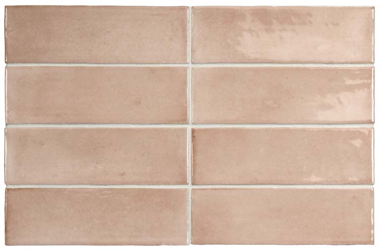Carrelage mural Nono Orchard pink brillant 5x15cm