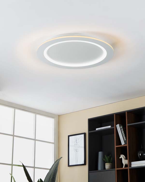 Plafonnier - blanc - Ø59,5cm - dimmable - LED - 1x35W - 2700-6500K + RGB