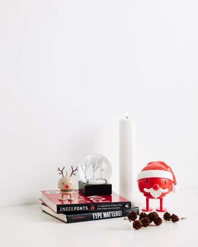 Hoptimist bumble x-mas kerstman rood S
