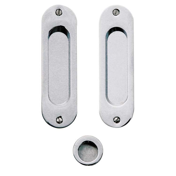 Coquille de porte altamura ovale nickelé par set