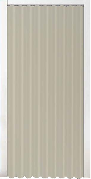 Porte pliante ivoire simili cuir sur mesure