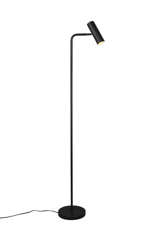Lampadaire noir mate excl lampe LED possible h150cm