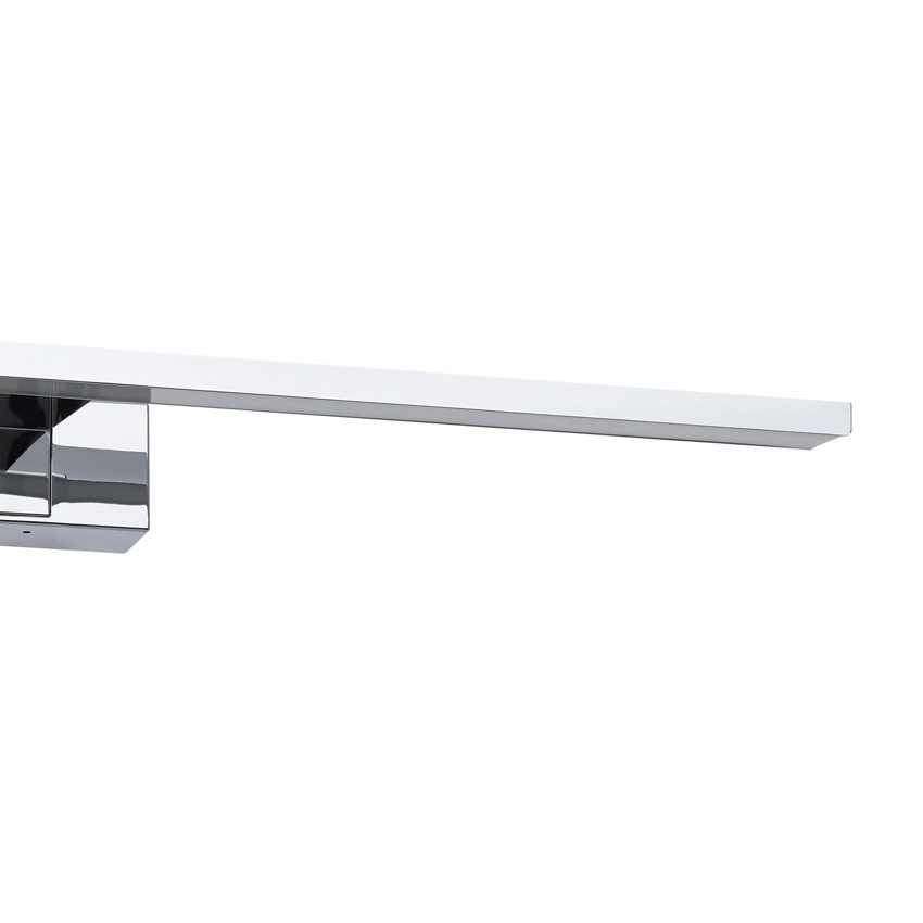 Spiegellamp LED - chroom - 60x5x13cm - 1x10W - 3000/4000/6500K - IP44