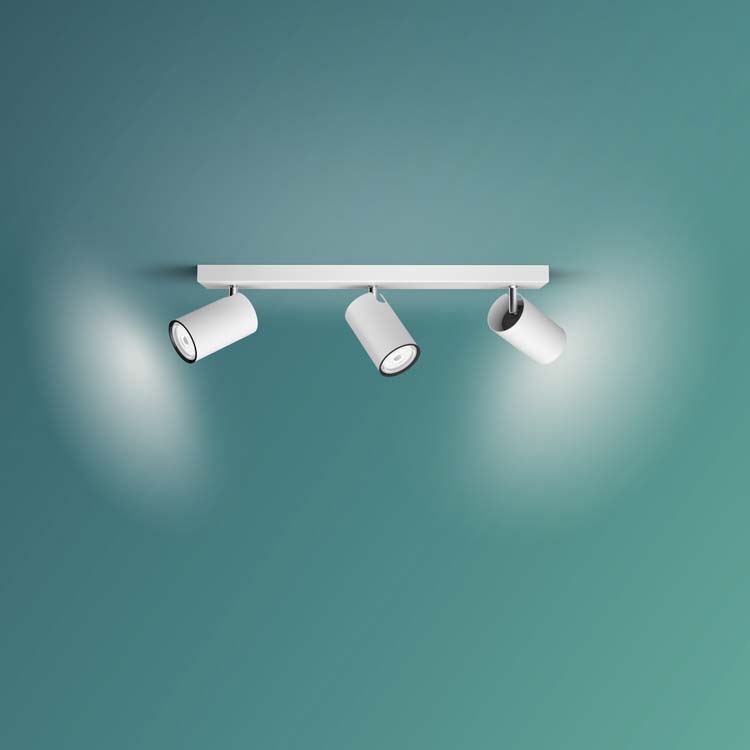 Spot en applique Blanc 3x5,5W